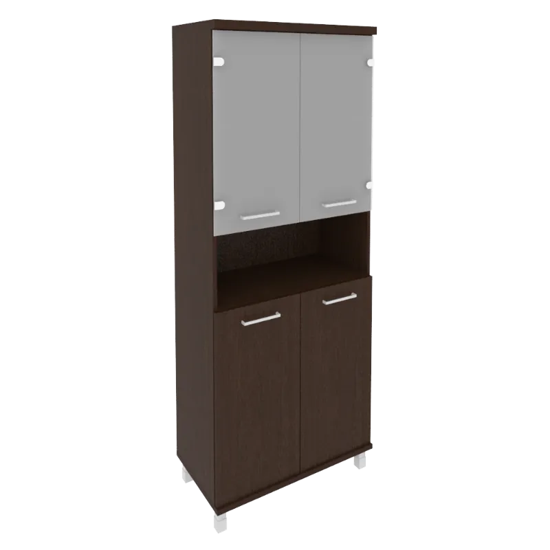 Шкаф высокий широкий First KST-1.4 (венге Цаво)